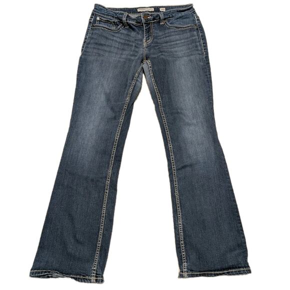 BKE Jeans 30R Womens Boot Cut Low Rise Denim Stretch Dark Wash Payton 30x31.5 - Picture 1 of 6